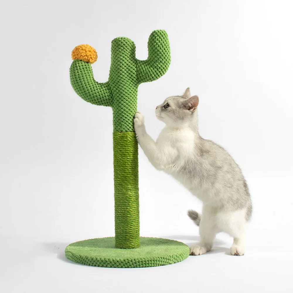 Cat Climbing Frame Cats Scratch Pillar Pet Supplies Sisal Cactus Integrated Toys Cats Grinding Claw Tongtian Pillar Indoor