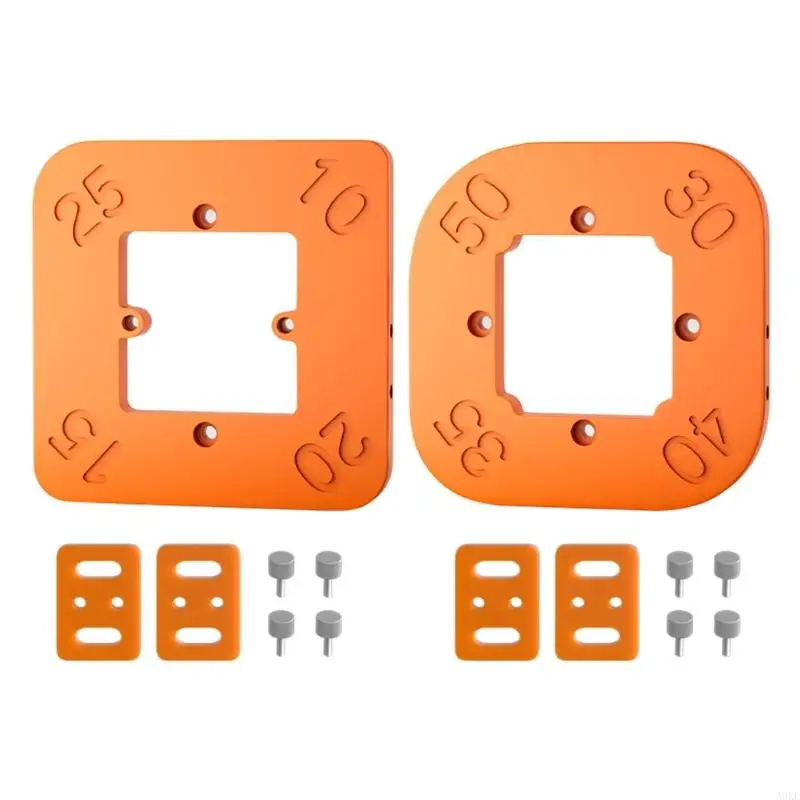 A0KE 2PCS RADIUS JIG CUTTING Template Router Woodworking Router