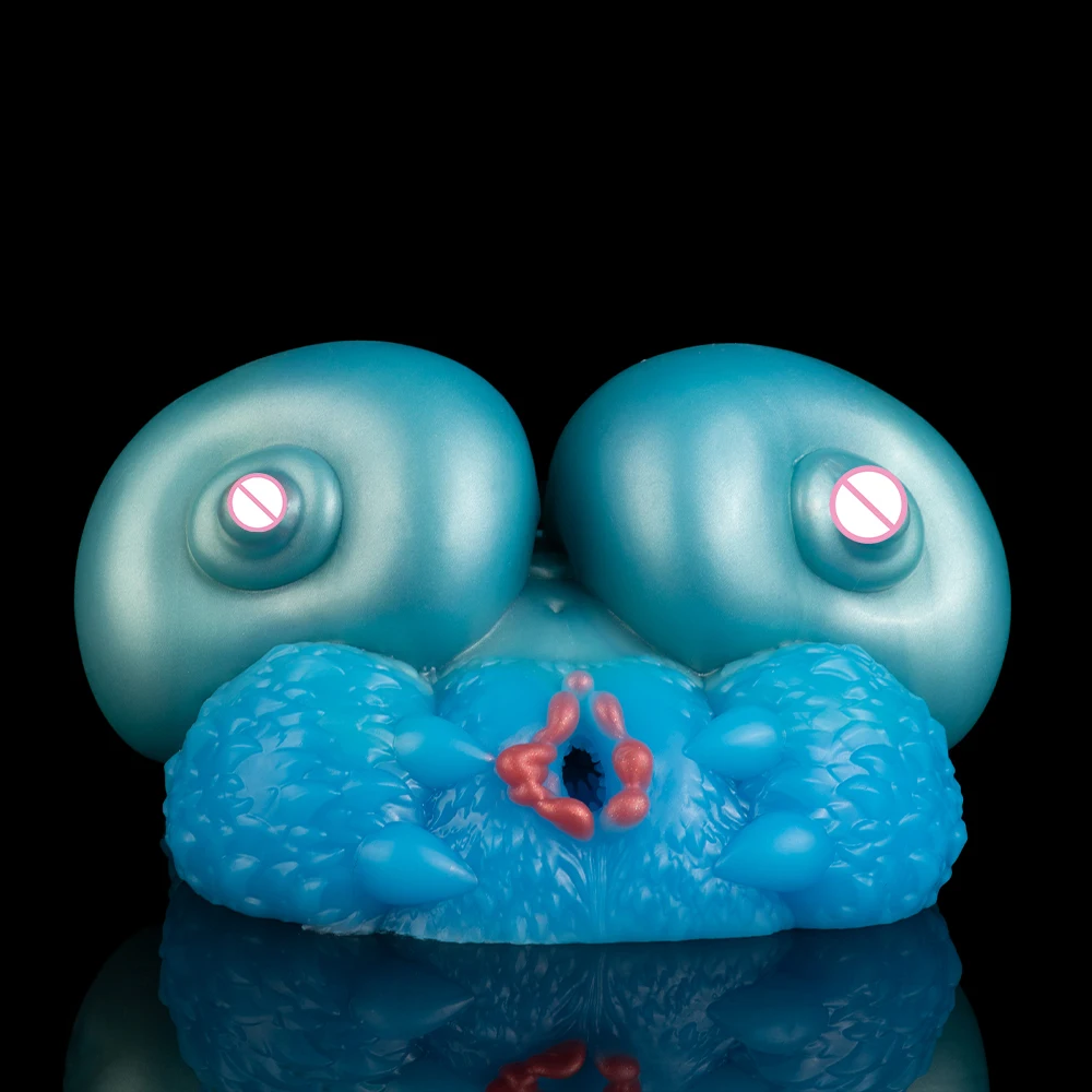 SHAZ الخيال الثدي ذكر الاستمناء Onahole الضارب القضيب تدليك سيليكون جهاز استمناء الجنس لعب للرجال 18 + لوازم الكبار #5