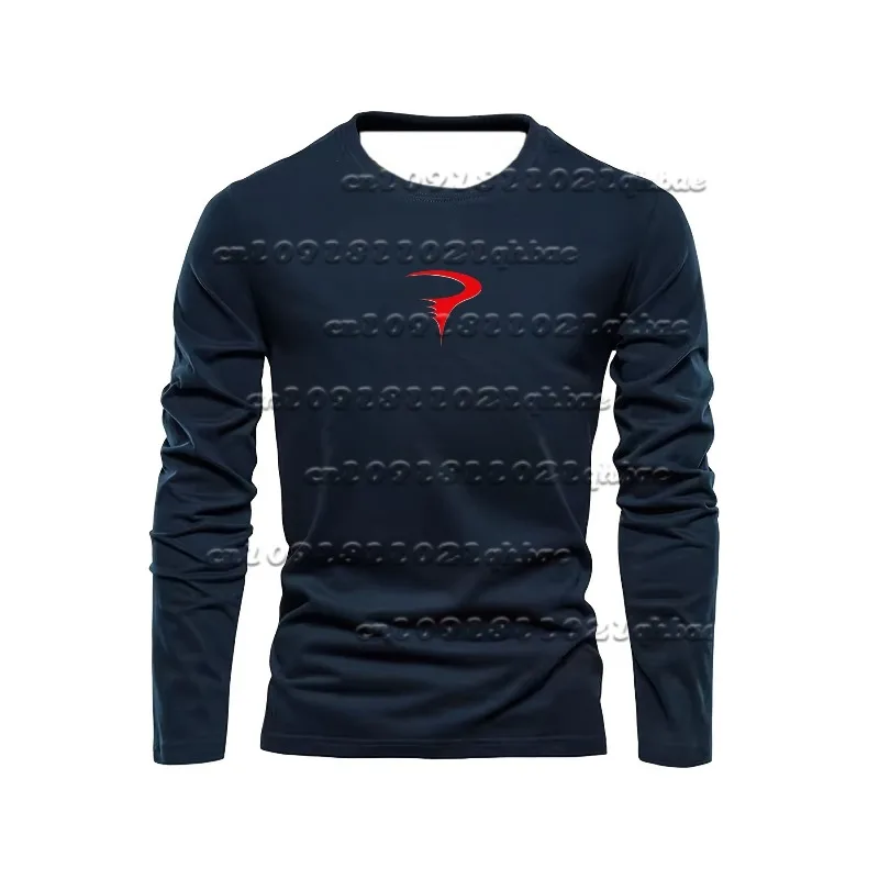 

Men's Loose Casual T-shirt, Round Neck Long Sleeved T-shirt, Casual and Comfortable Plus Size Sports Quick Drying Printed Top