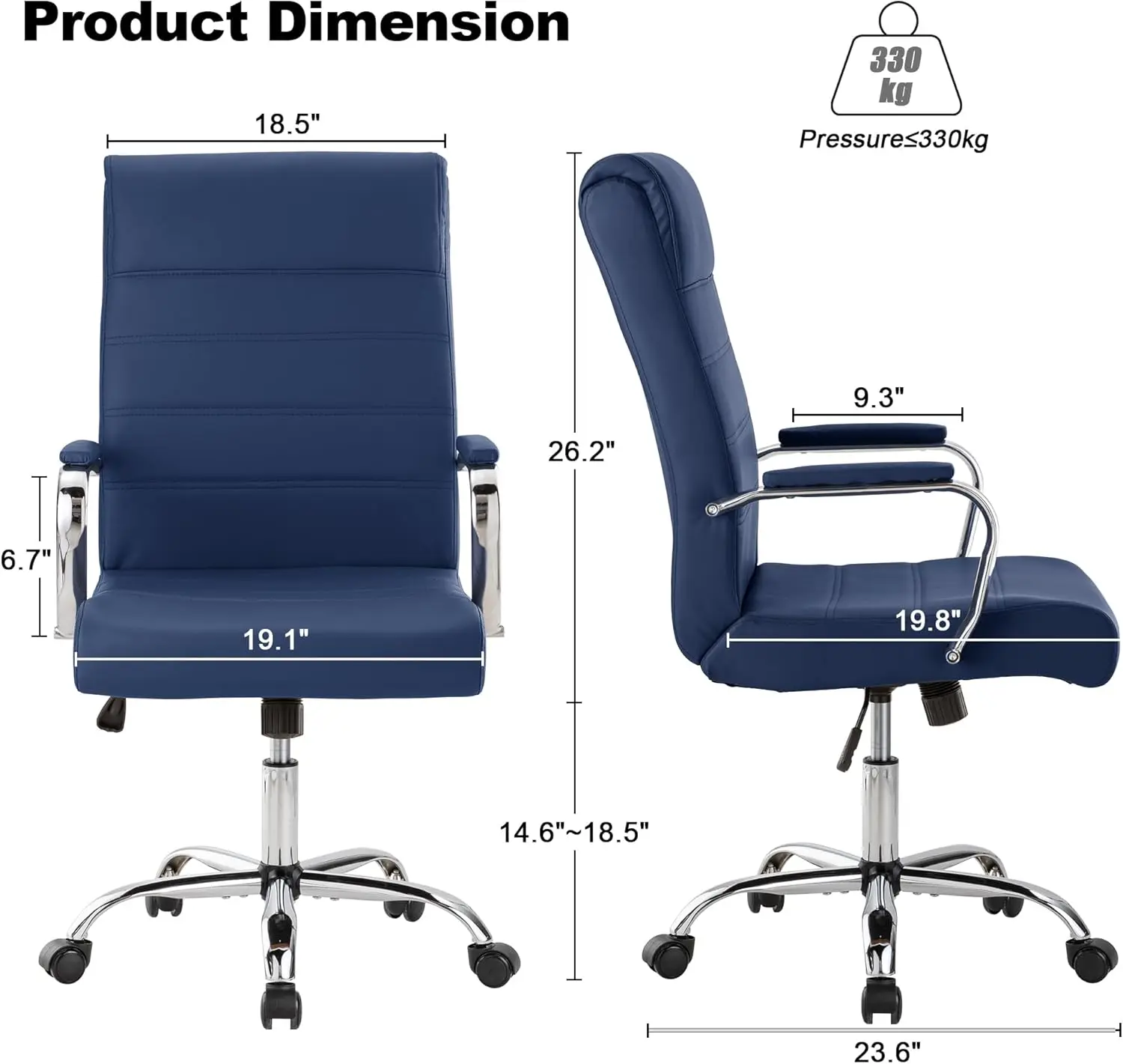 Office Desk Chair,Modern Leather Conference Room Chairs,High Back Ergonomic Home ofiice Chair,Adjustable Height Swivel Executive