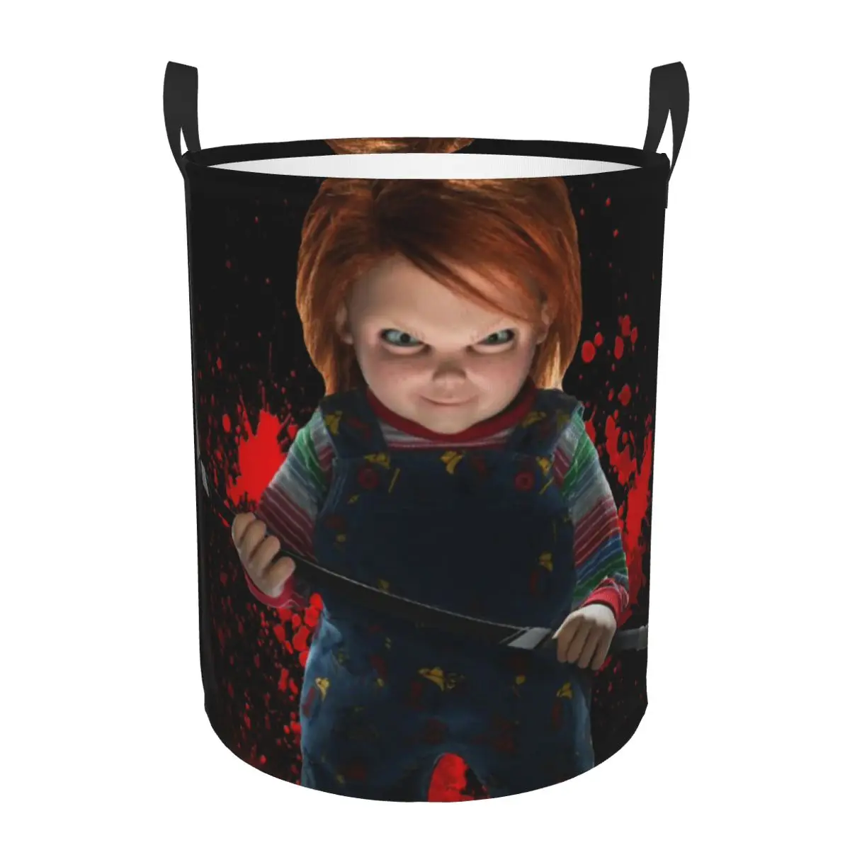 Chucky Friend Til The End Laundry Basket Foldable Large Clothes Storage Bin Horror Halloween Baby Hamper