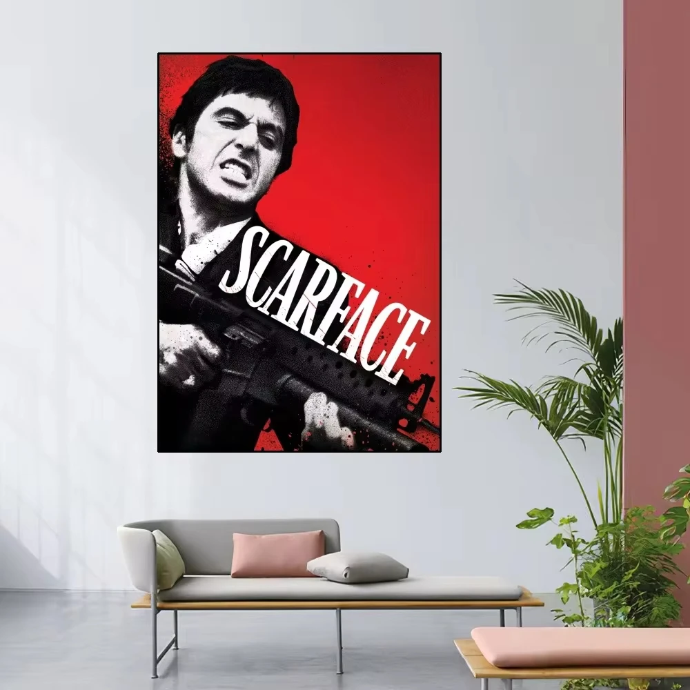 Scarface 1983 Poster Home Room Decor Livingroom Bedroom Aesthetic Art Wall Painting Stickers