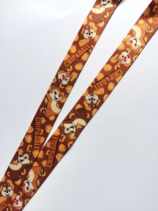 New 1 pcs cartoon Chipmunks  Lanyards Keys Neck Strap For Card Badge Key Chain Lanyard Key Holder DIY Hang Rope Keyrings