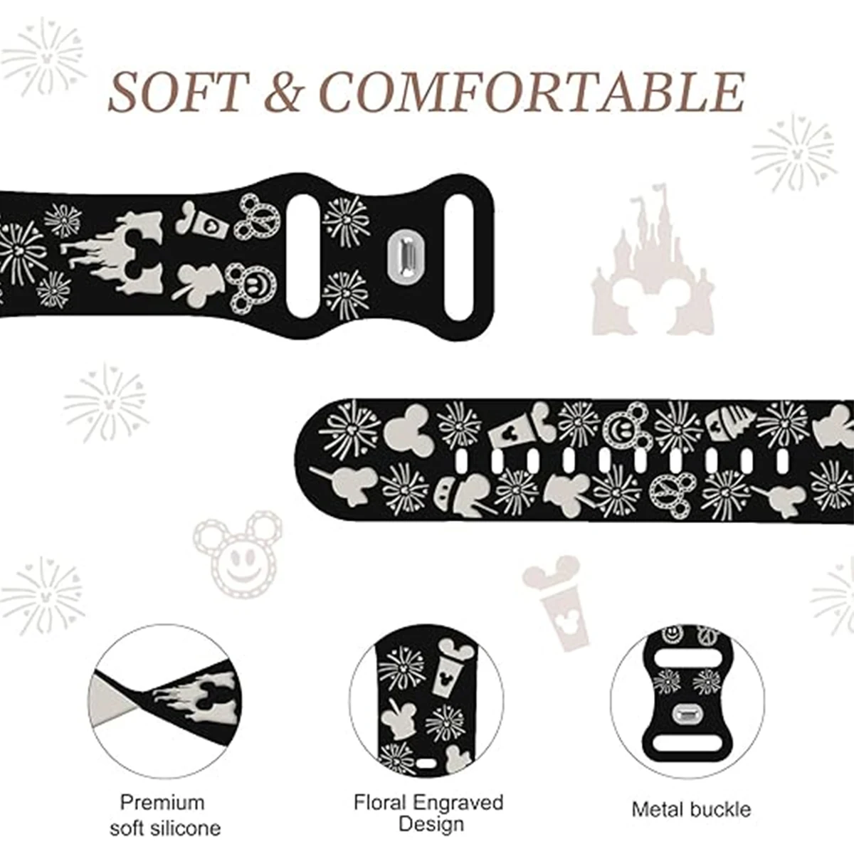 Дизайнерский ремешок с принтами для Huawei Fit 4Pro Fit 4 Fit 3, силиконовый браслет с гравировкой для Huawei Fit 2 1, браслет с цветочным принтом