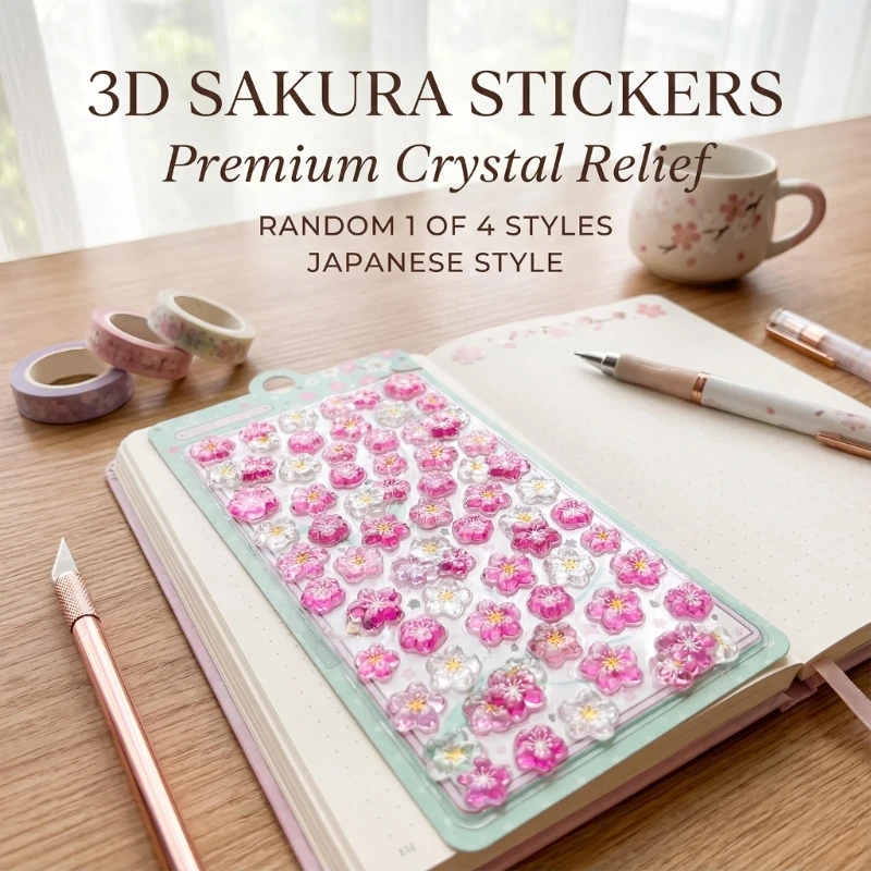Reusing Tiny Patches for Water Bottle, Notebook, Scrapbooking 3D Sticker