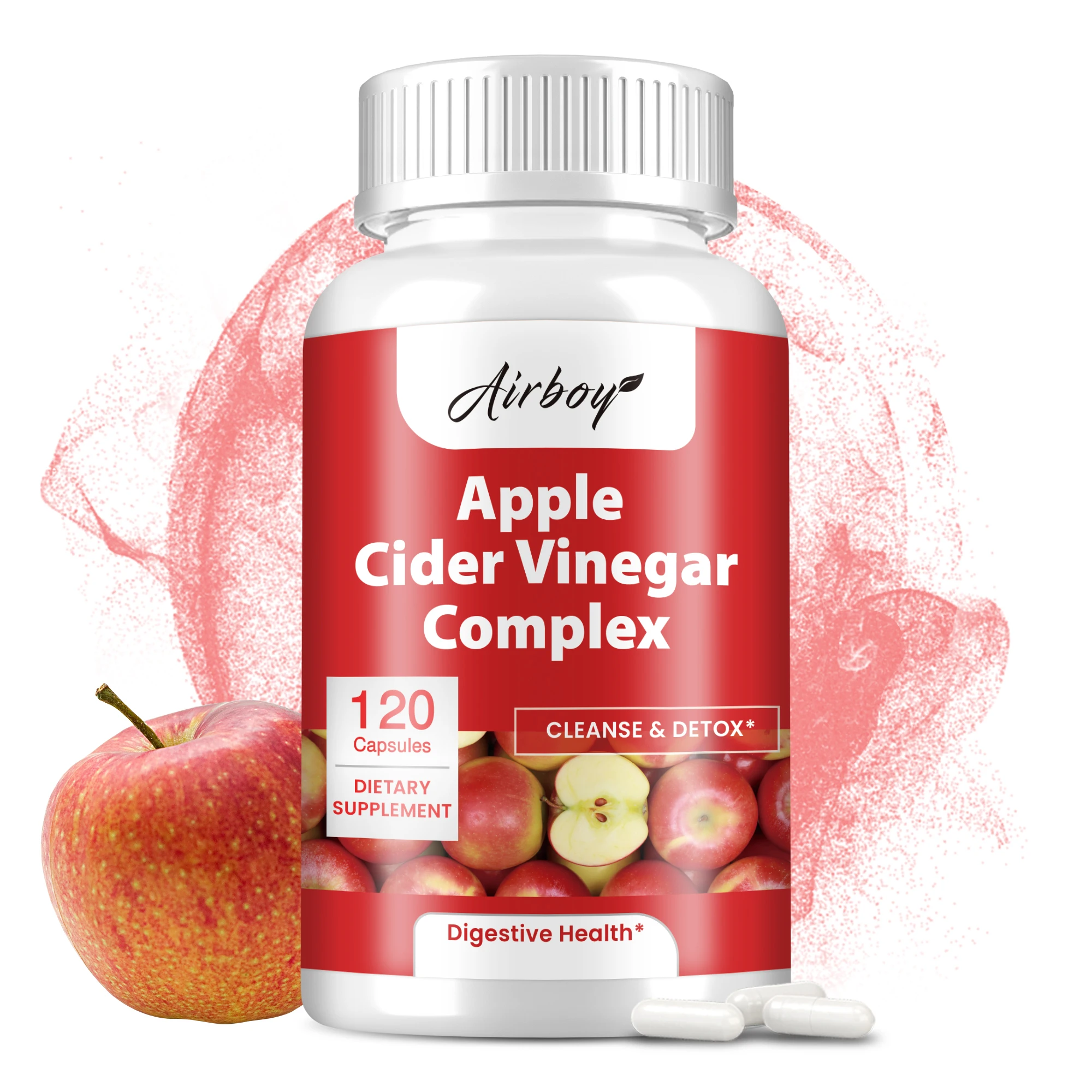 

Apple Cider Vinegar Complex - Weight Management, Reduce Bloating and Constipation, Intestinal Cleansing, Improves Digestion