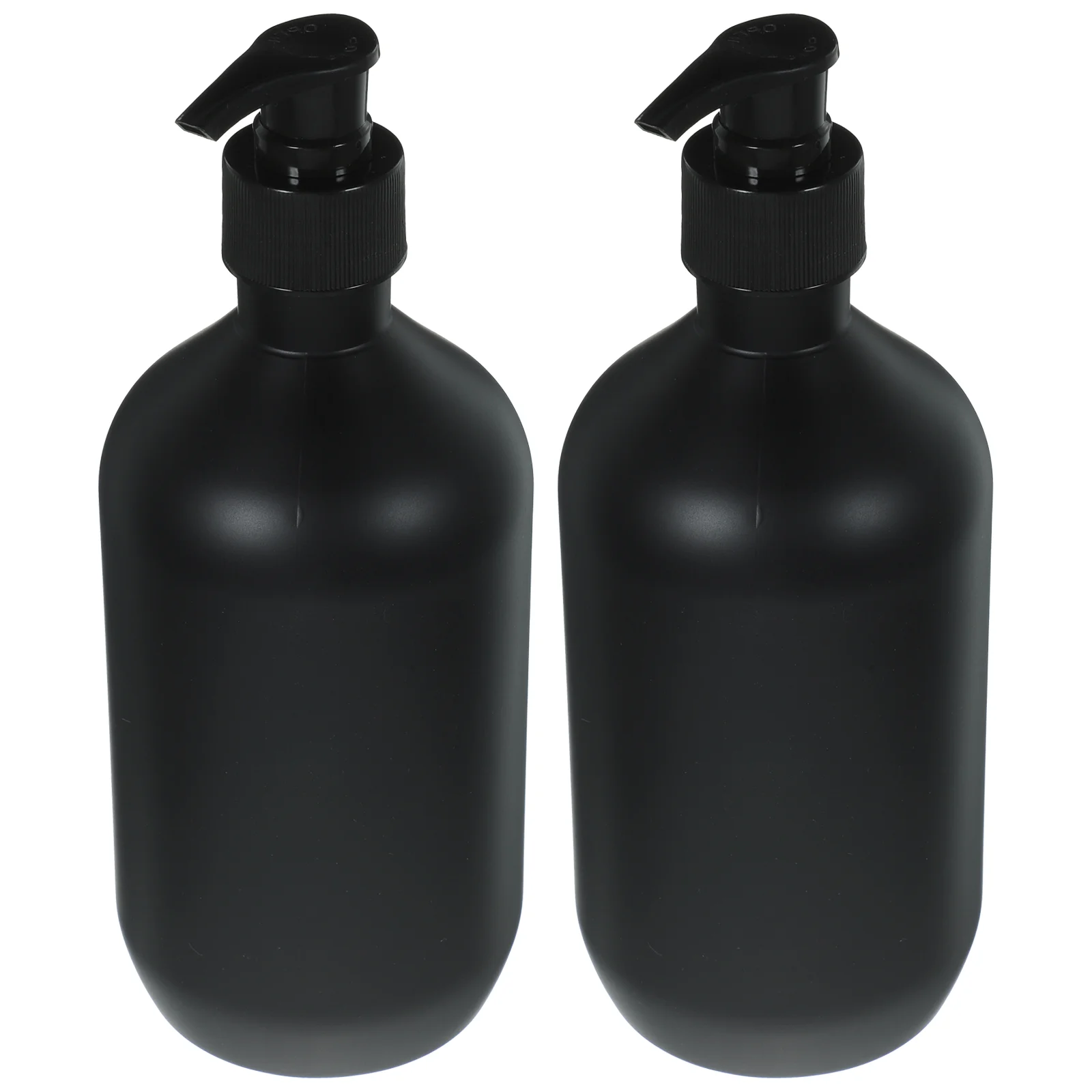 2 Pcs Lotion Dispenser 500ml Black Matte Shampoo Shower Gel Empty Bottle 2pcs Press Pump Bottles Soap Body Wash Manual Travel