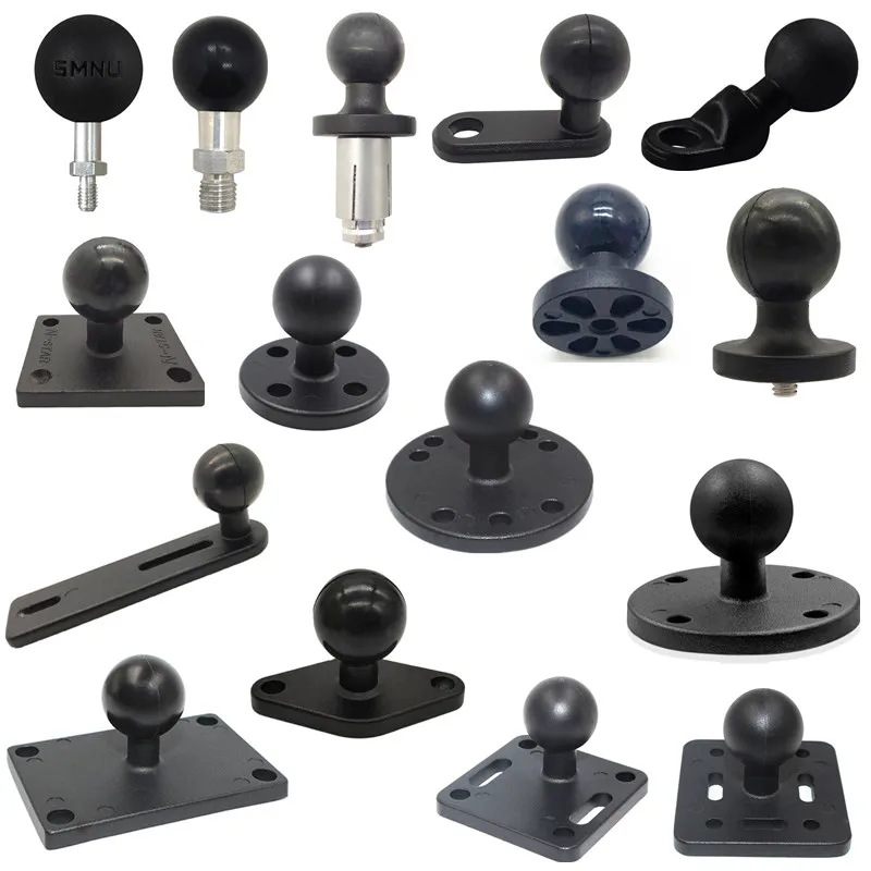 Soporte Base de motocicleta con cabeza de bola de 1 pulgada para Garmin DSLR Gopro Xiaomi para teléfono soporte GPS montaje Ram Garmin Zumo/TomTom