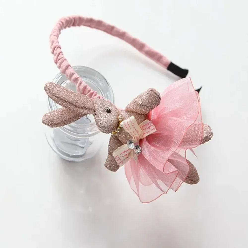 

Simple Cloth Lovely Rabbit Headdress Handmade Cute Hair Hoop Children Headband