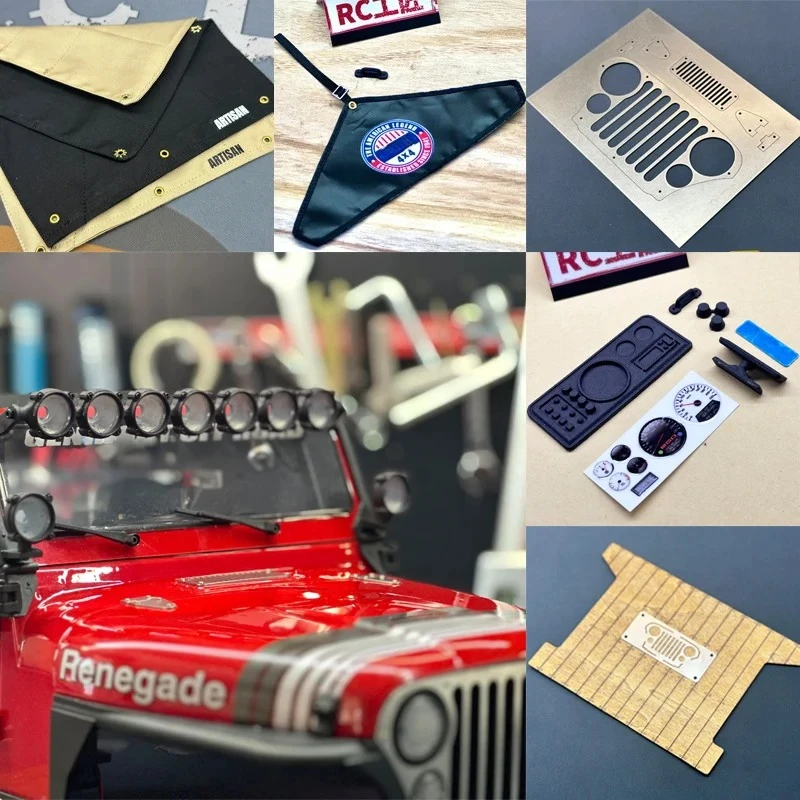 

Simulate the complete for 1/10 RC Crawler Car AXIAL SCX10 CJ7 Diy Parts