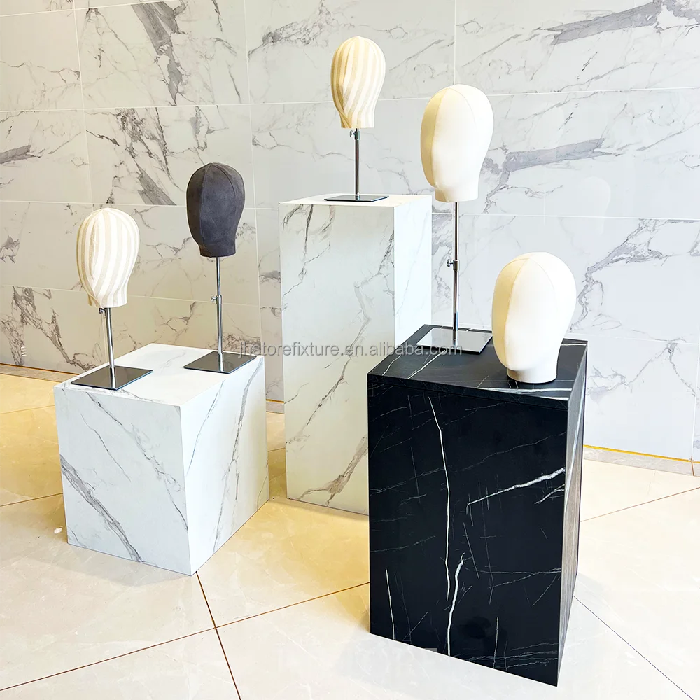 Factory Price Wholesale Price Faceless New Design Hat Metal Base Colorful Headform Wig Mannequin Head