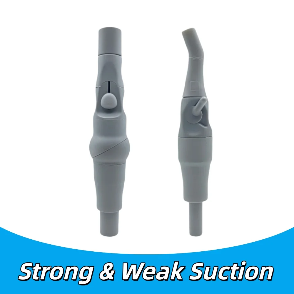 Dental Universal Saliva Swivel Sucker Suction Handle 17/15/11/8mm Connect Strong Weak Suction Autoclavable suction head tips