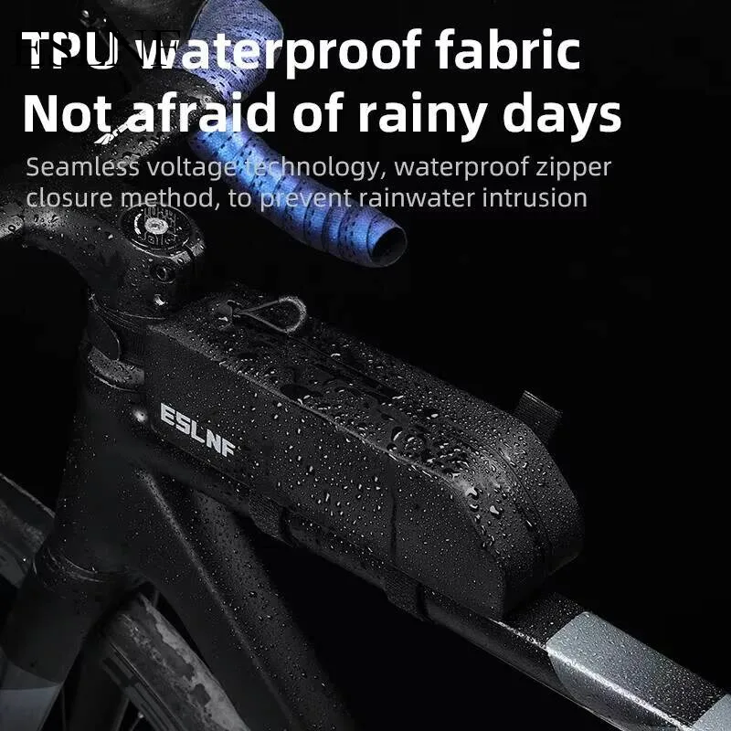 

ESLNF Mtb Tube Full Road Portable Waterproof Frame Top Bags Bike Storage Bag Front Bicycle