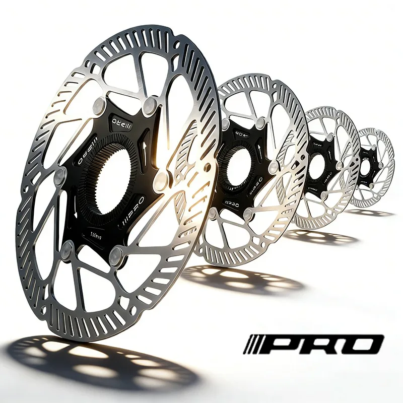 Disco de Freio Flutuante IIIPRO para Bicicleta 140/160/180/203mm com Trava Central, Disco de Freio Ultraleve de Alta Resistência, Peça de Bicicleta com Dissipação de Calor