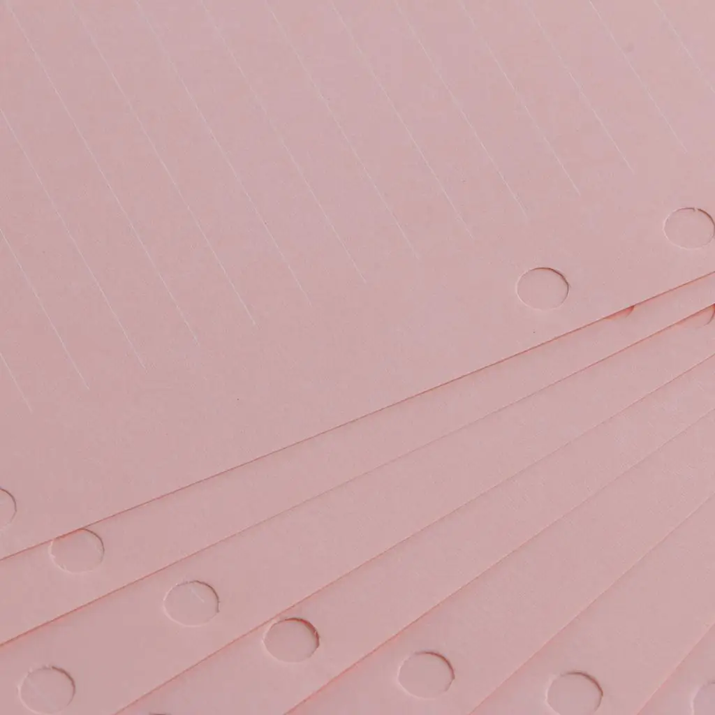 2X 40 Sheets A5 Size 6 Holes Loose Leaf Filler Inner Refill Paper