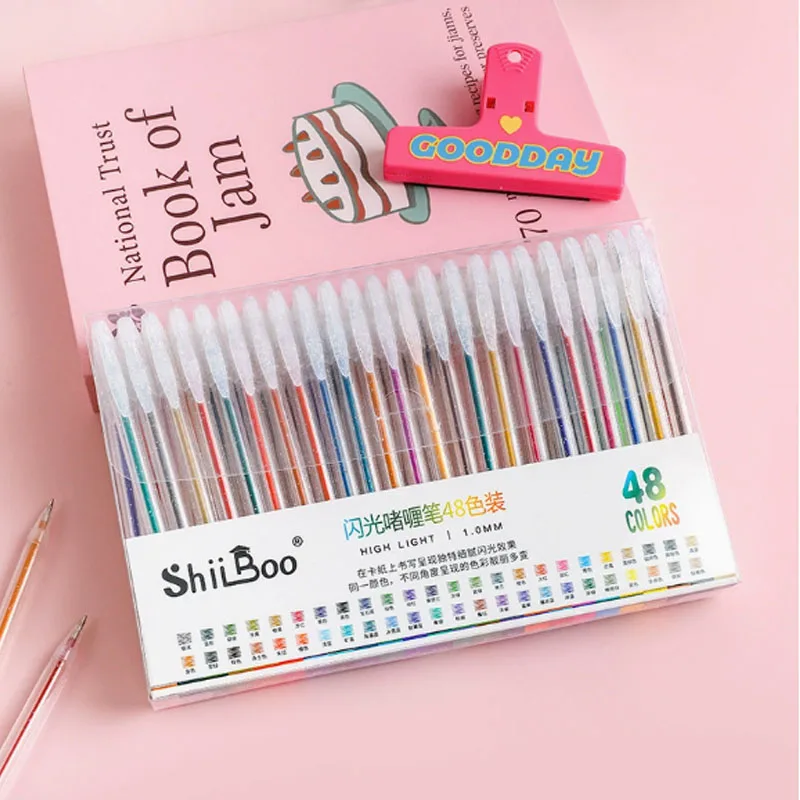 

Набор гелевых ручек с блестками Многофункциональные цветные ручки для рисования Портативные блестящие ручки для ведения дневника и рисования рисунков