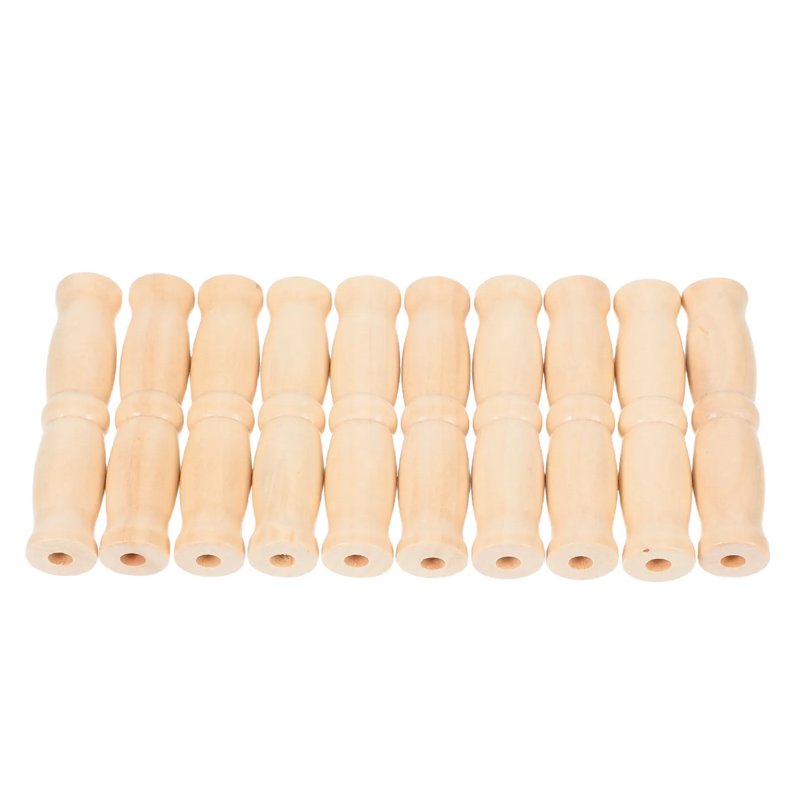 10Pcs Wooden Handle Bucket Grip Ergonomic Design for Carrying Water Paint Food Storage Pails Outdoor Camping Shopping