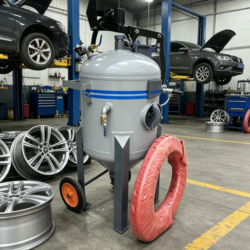 Hot Sale Automatic Turntable Sandblaster, Quick Delivery Rotary Sandblaster for Metal Clean, Rust Removing & Coating Prep