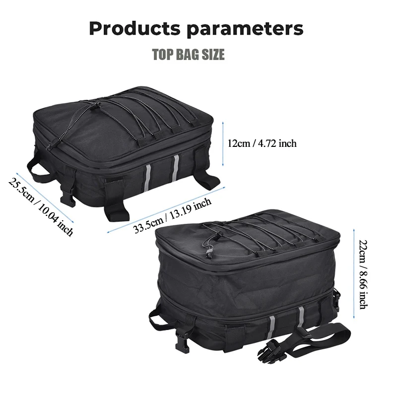1-3pcs set Motorcycle Luggage Bags Additional Bags for BMW GS 1200 LC Adventure 2013-2017 R1250GS R1200GS Adventure Top Pack
