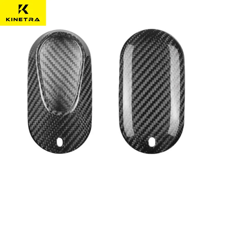 For Mercedes Benz 2021 S Class S350L S400L S450L S500L Real Carbon Fiber Car Key Case Cover Shell