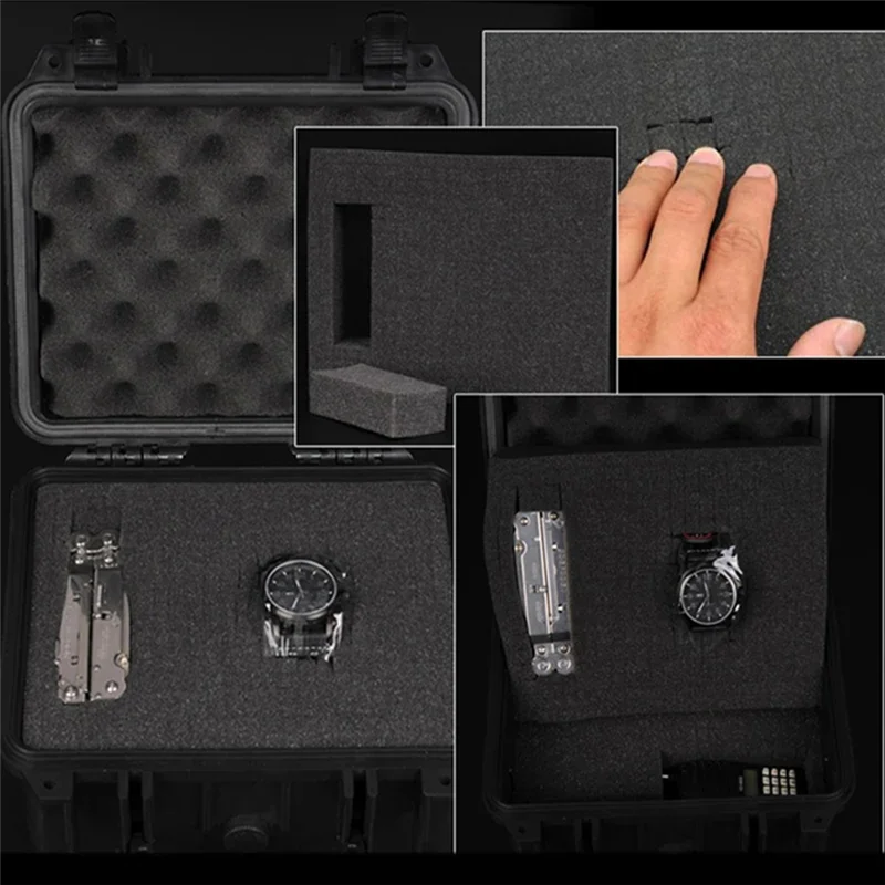 

T99C-Toolbox Tool Case Suitcase Impact Resistant Waterproof Sealed Tool Box With Pre-Cut Sponge For Safety Equipment