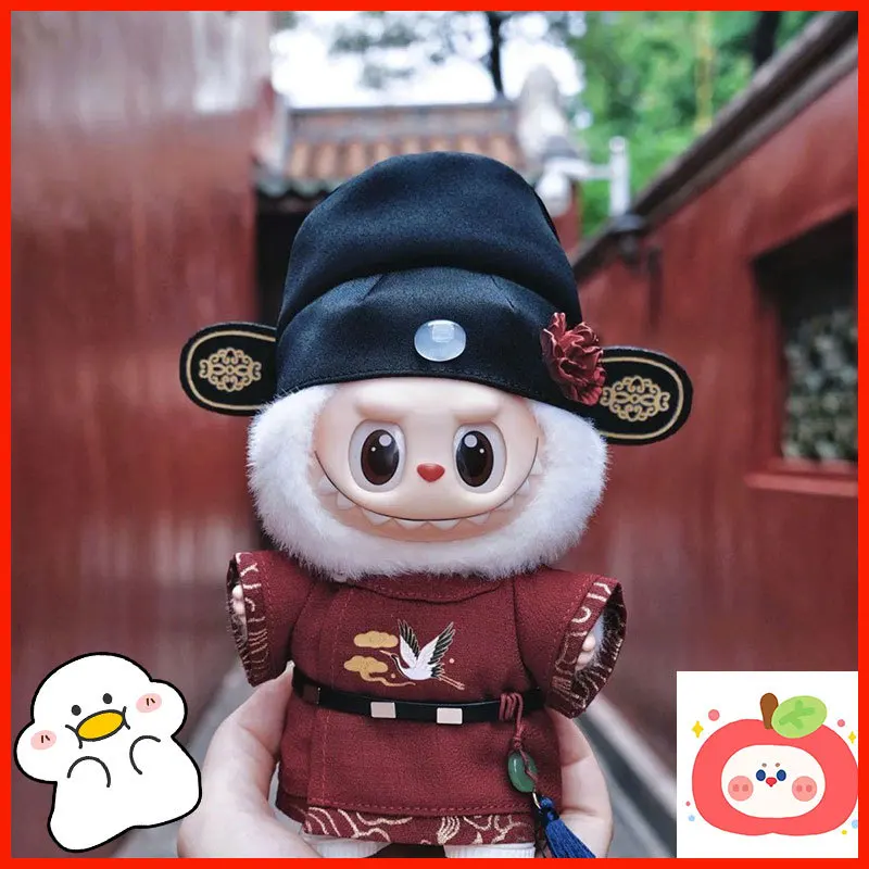 

Для Labubu, милая виниловая кукла, одежда для одевания, маленький верхний бомбардировщик, детская одежда, креативные аксессуары-сюрпризы