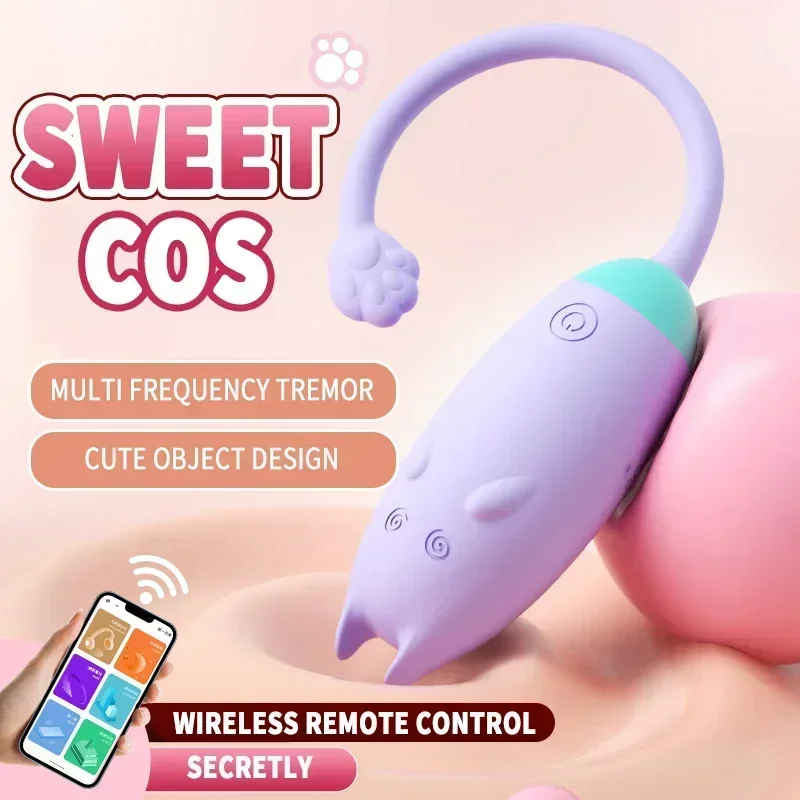 Kitty Vibrator APP Remote Control Multi Frequency Masturbator Anal Clitoris Vagina G Spot Stimulate BDSM Couple Flirt Sex Toy