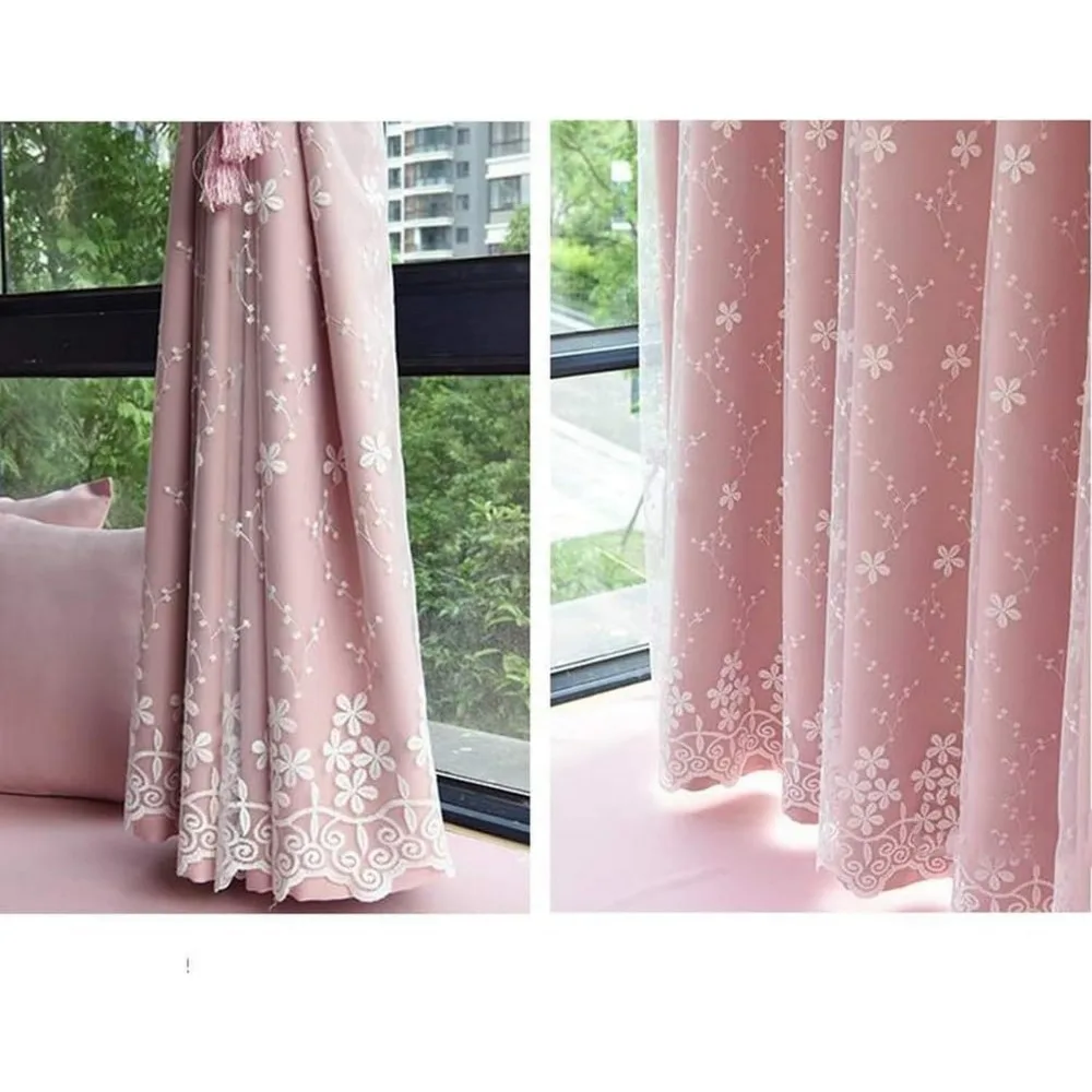 ผ้าม่านกันความร้อนแบบทึบแสง พร้อมผ้าคลุมตาข่ายระบายอากาศสำหรับห้องนั่งเล่น - กันเสียงและประหยัดพลังงาน