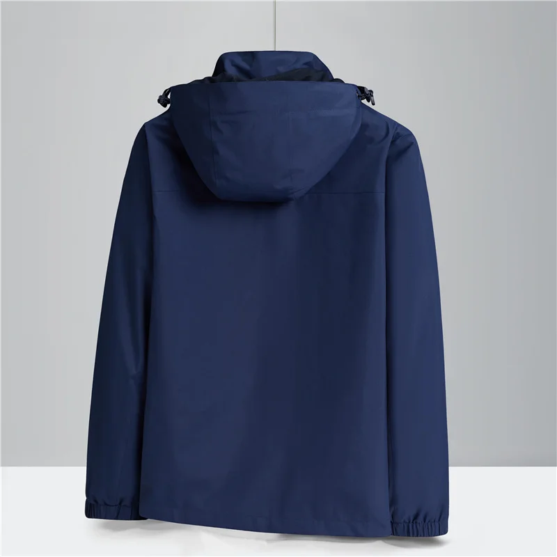 سترة رجال الأعمال الكاجوال 3 في 1، معطف مقاوم للماء بدون خياطة للتنقل في الحضري، 360 درجة °   تصميم مقاوم للرياح مع بطانة حرارية