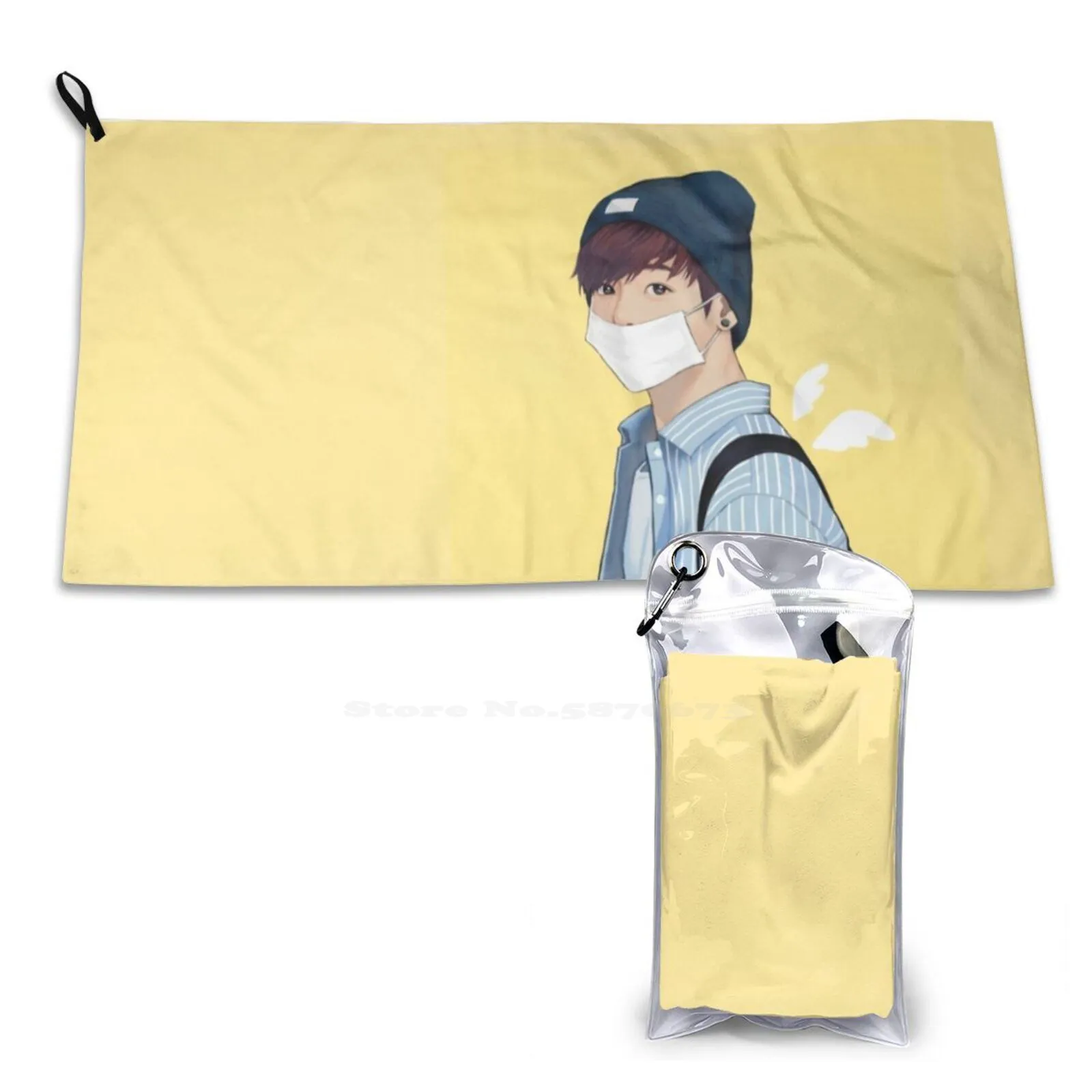 Let'S Fly Jungkookie Soft Towel Quick Dry Beach Towel Jungkook Boys