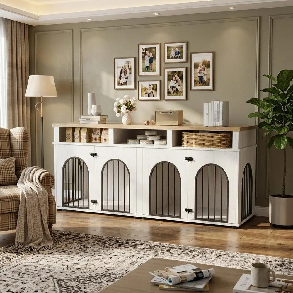 Double Dog Crate Furniture 71