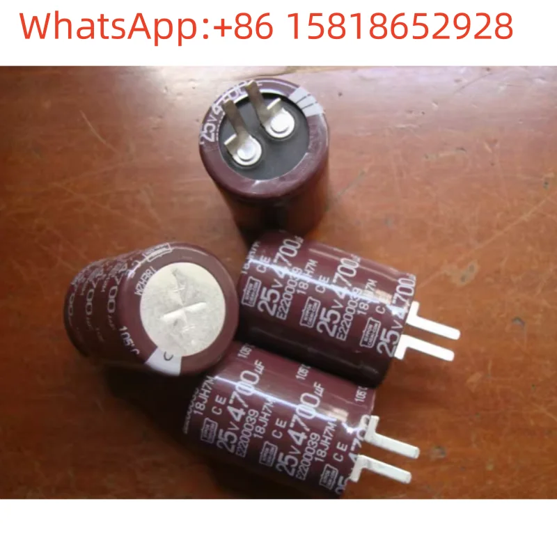 

2pcs 25V 4700UF Black Diamond Rare Silver-Plated Large Copper Leg Audio Filter Electrolytic Capacitor
