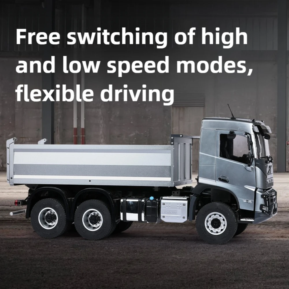 مزدوج النسر E015 مركبة يتم التحكم بها عن بُعد 1/14 FMX RC شاحنة قلابة المعادن محاكاة الهندسة نموذج الكهربائية التحكم عن بعد سيارة الصبي لعبة هدية