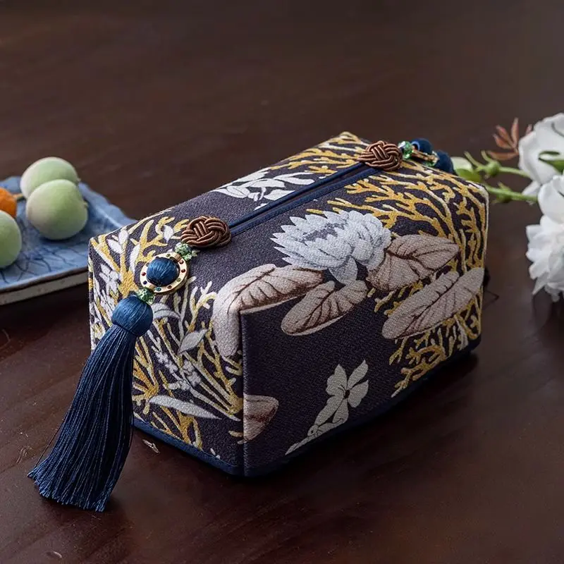 

Napkin Dispenser Box - Premium Living Room Hotel 2026 New Creative Fabric Tissue Case, High-End Design