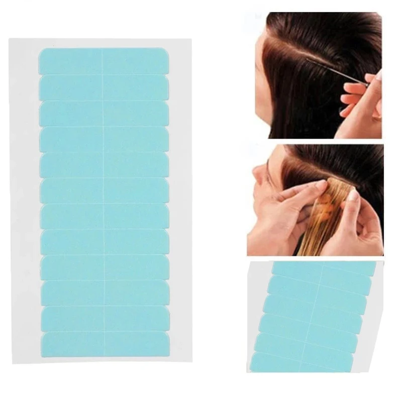 

1 Sheet Hair Extension Tape Adhesive Bonding Double Sided Strong Waterproof Tape For Hair Extension Tools for Hair Extension