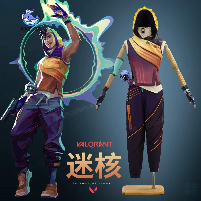 

KKCos VALORANT Miks Cosplay Costume Full Set Men Game Character Outfit Halloween Carnival Comic Clothes