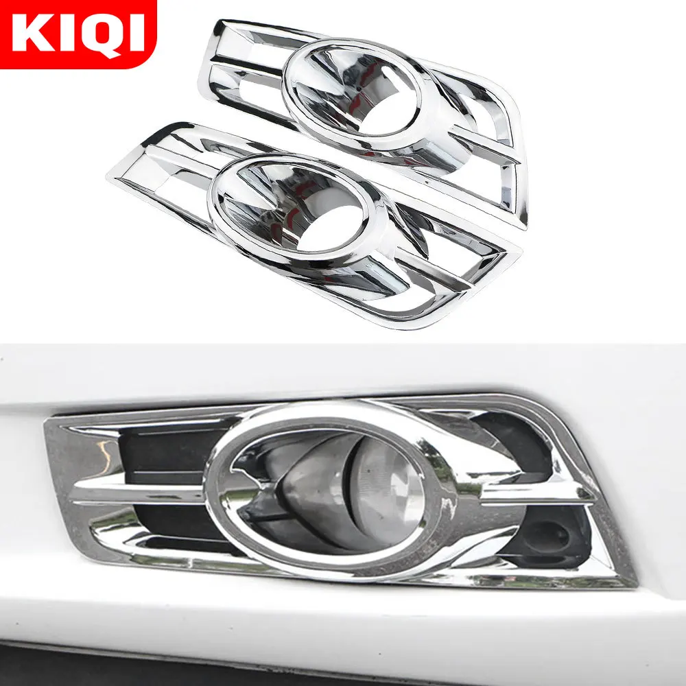 KIQI Car Front Fog Lamp Trim Fog Lights Covered Covers Sticker for Chevrolet Cruze 2009 -2015 Car Styling Accessories