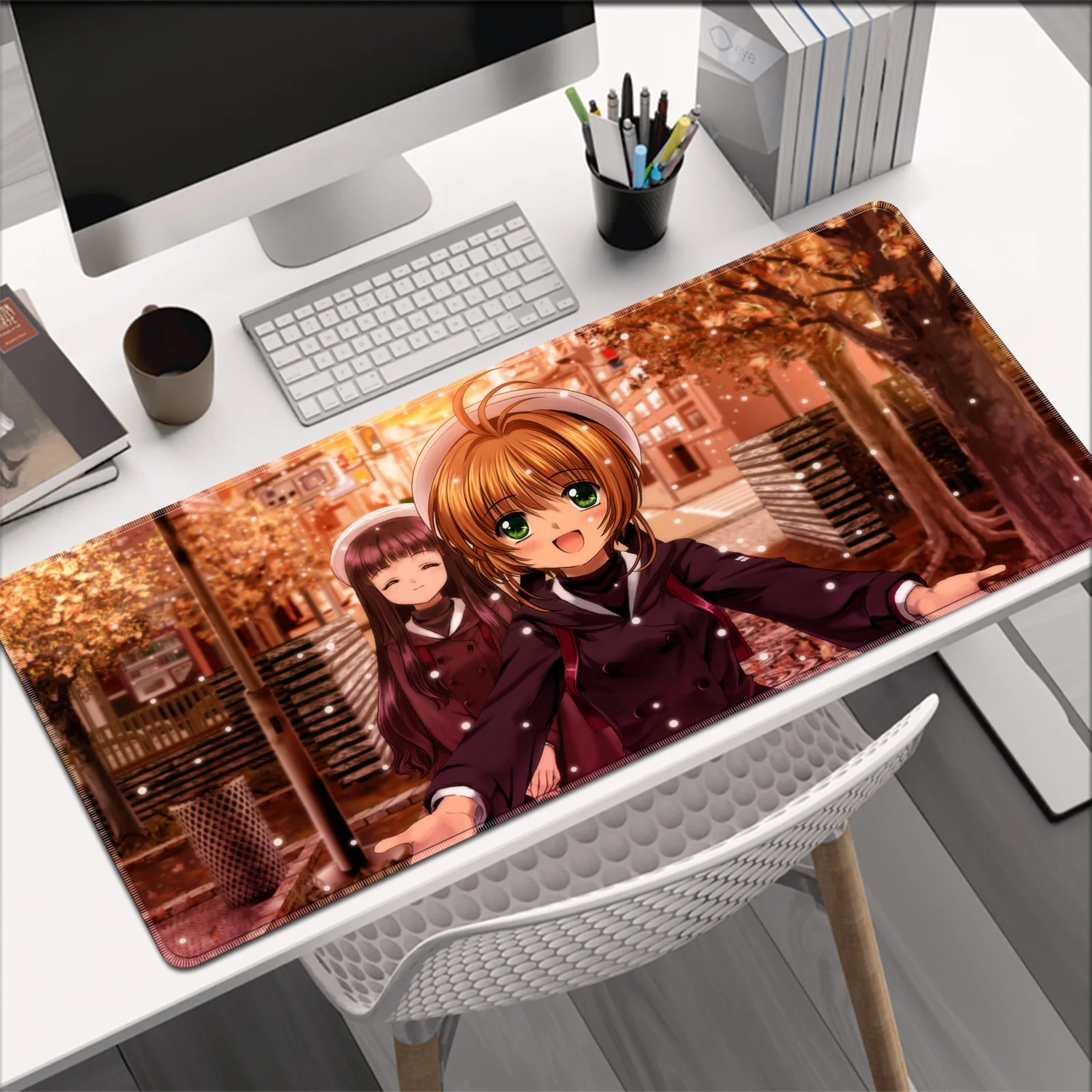 Cute Anime Mouse Pad Notbook Gamer Keyboard Pad NonSlip Rubber Extended Office Computer Desk Mat C-card Captor Sakura MousePad