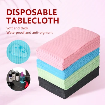 Coussin de nettoyage jetable pour tatouage, 4/5/10/20 pièces, couvertures de Table de couleurs, excellente nappe Double couche imperméable, accessoire de tatouage