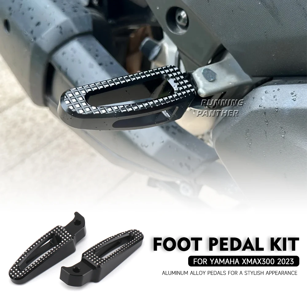 

For YAMAHA X-MAX 300 XMAX 300 XMAX300 X-Max 300 2023 2024 Motorcycle Rear Foot pegs Accessories Foldable Foot Peg Pedals New