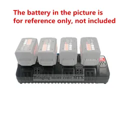 110-240V Li-ion Battery Charger for Milwaukee M18 48-11-1815 48-11-1828 48-11-2401 48-11-2402 4-Port 3ACharger free shipping
