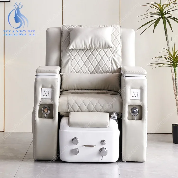 Pedicure Chair,Modern Beauty Salon Reclining Massage Nail Manicure Table Foot Spa Pedicure Sofa Chair