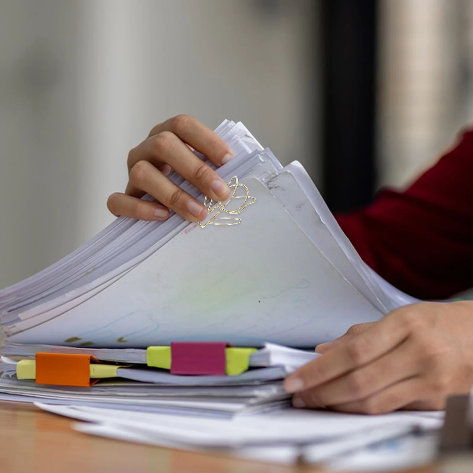 40 szt. spinaczy w kształcie tulipana, unikalne spinacze w kształcie kwiatów do biura, szkoły, zarządzania dokumentami, urocze dekoracyjne spinacze do planowania