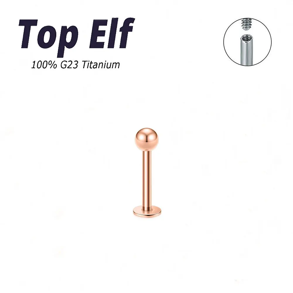 ASTM-F136 Titanium Tragus Piercings Labret Stud Lip Rings Piercing Oreja Cartilage Earring 18G 16G Labret Body Jewelry