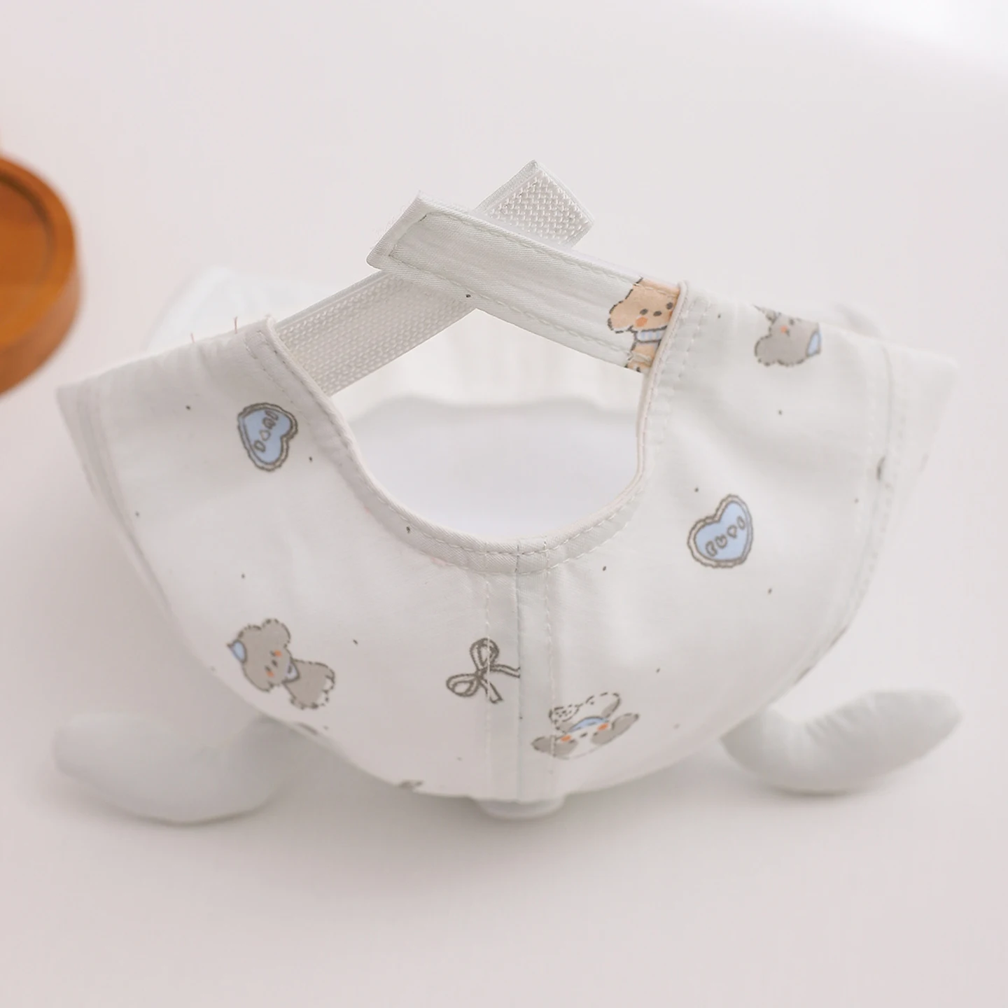 Children's Korean-style cute fabric floppy ear, puppy-style bowknot printed soft brim daily walking and outing baseball cap - view 6