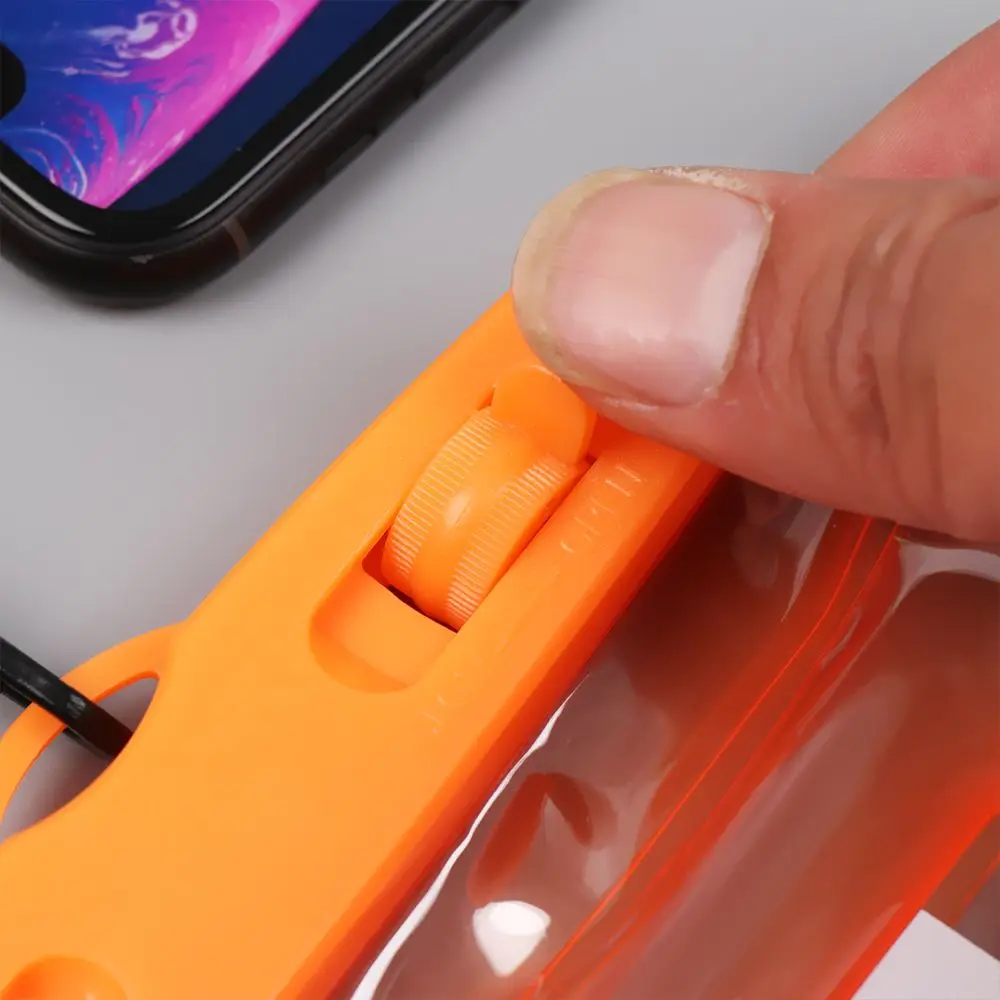 Fashion Swimming Floating Airbag Phone Bags Touchscreen Shockproof Underwater Pouch Transparent Waterproof Phone Cover