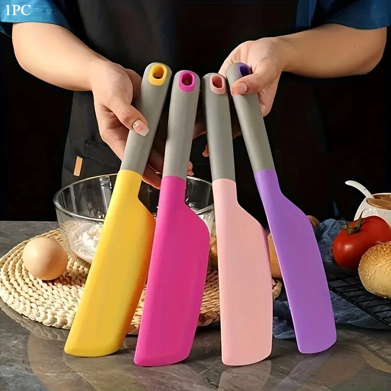 1PC Extra-large Silicone Spatula - Heat-resistant, Non-stick And Soft Kitchen Tool, Suitable For Cooking, Baking And Stirring