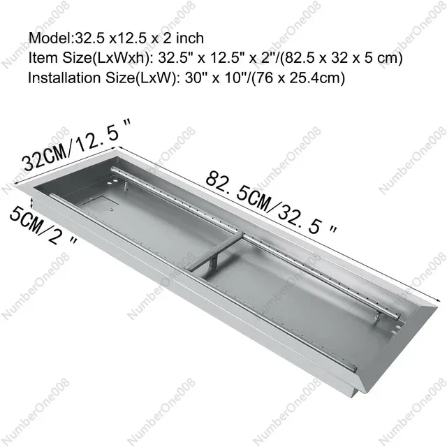 

Встраиваемая сковорода для костра, квадратная горелка для природного газа и пропана из нержавеющей стали для кемпинга на открытом воздухе, барбекю, гриля на заднем дворе