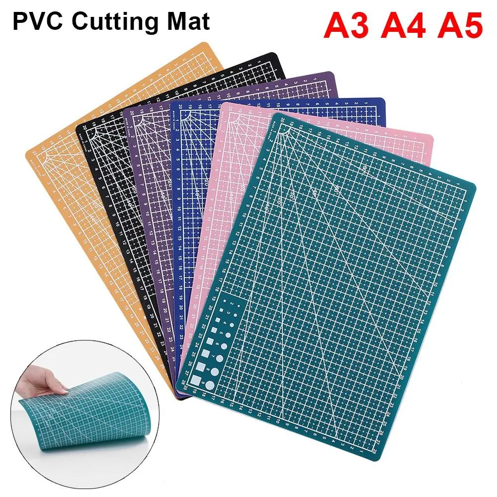 1Pcs Manual Leather Craft Tool Cutting Mat Engraving A3 A4 A5 Cutting Board PVC Patchwork Sewing Workbench Pad Home DIY